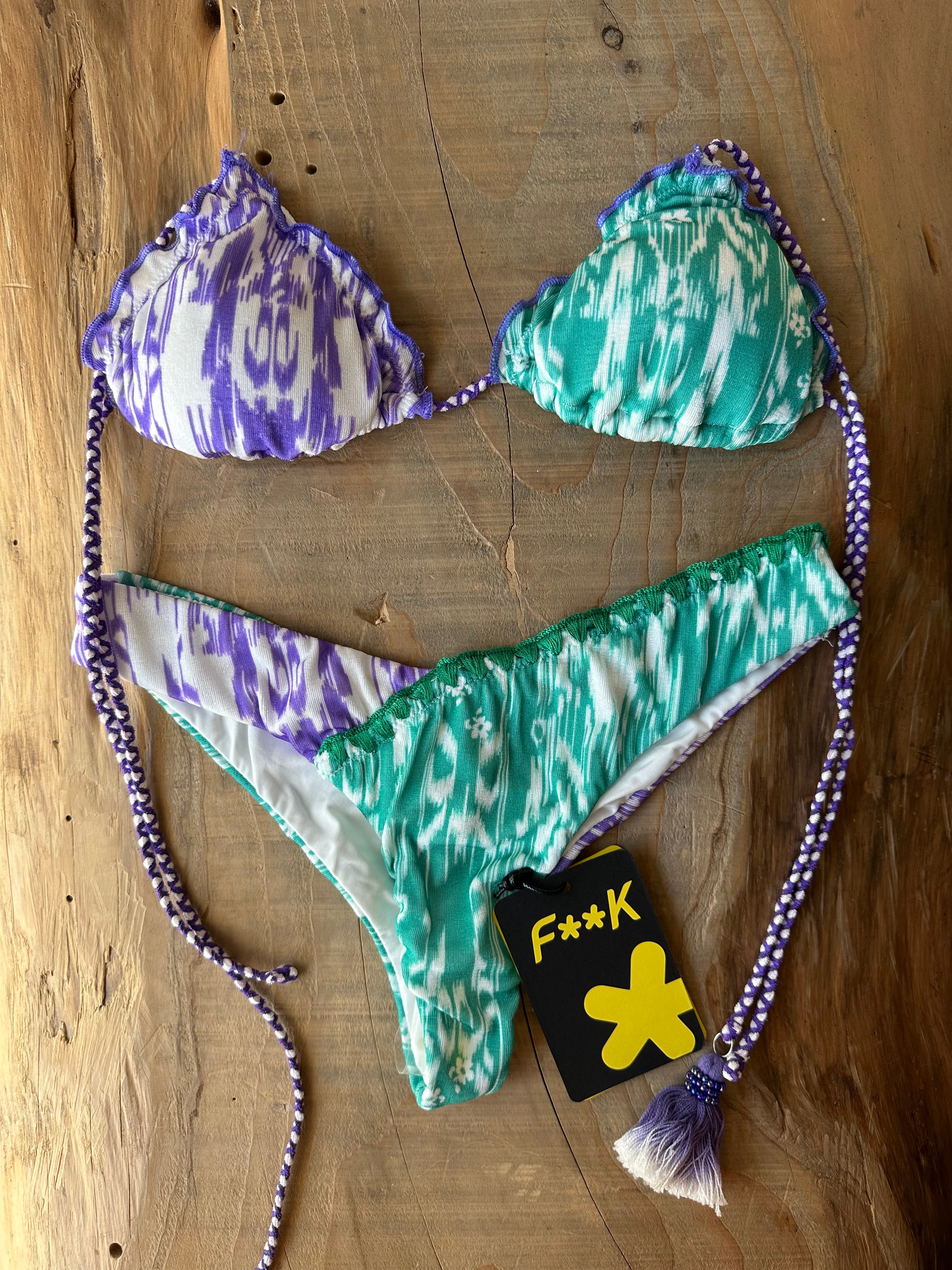 Triangolo Frou Frou Damascato Multicolor