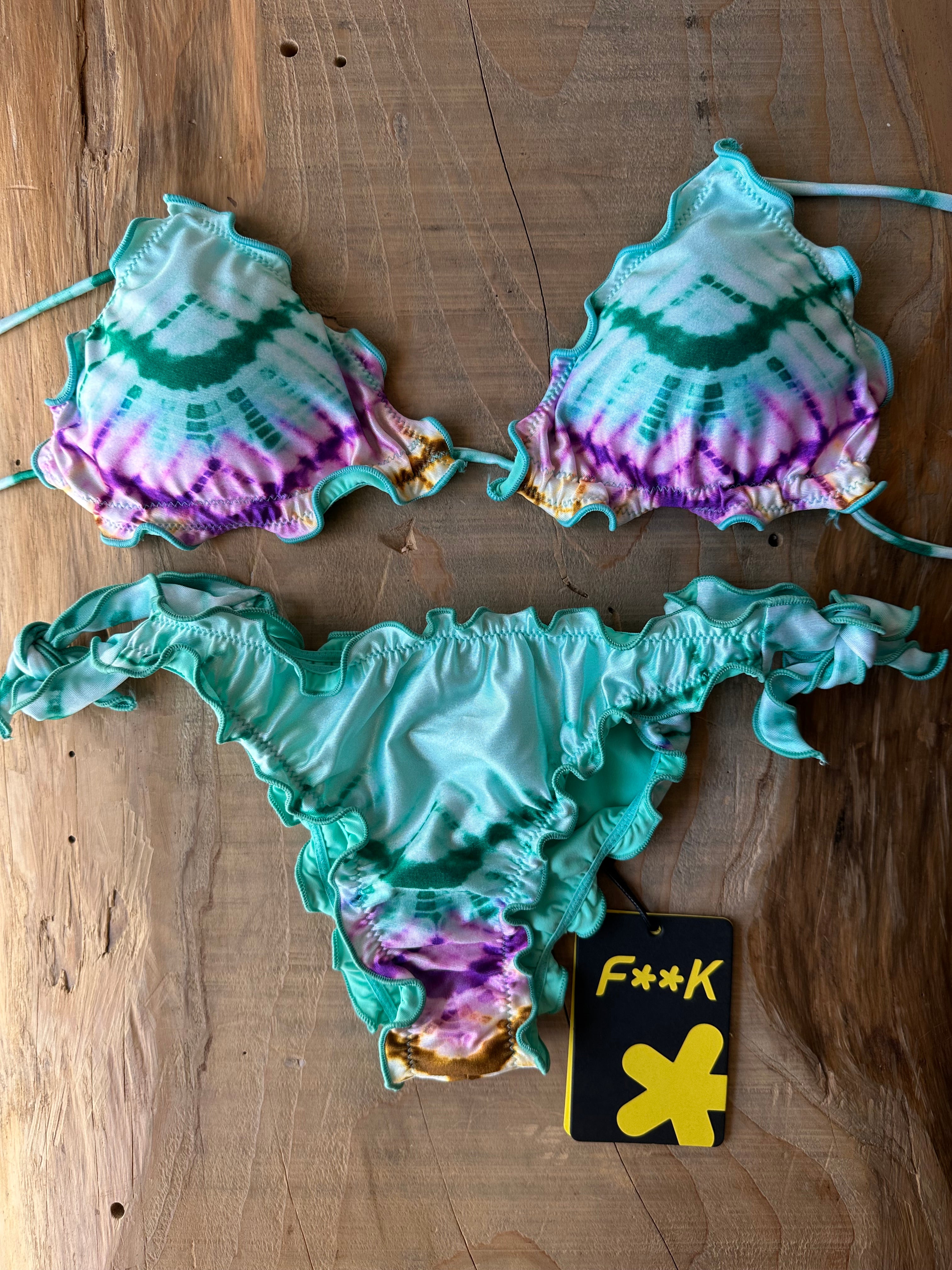 Triangolo Frou Frou Azteco Azzurro