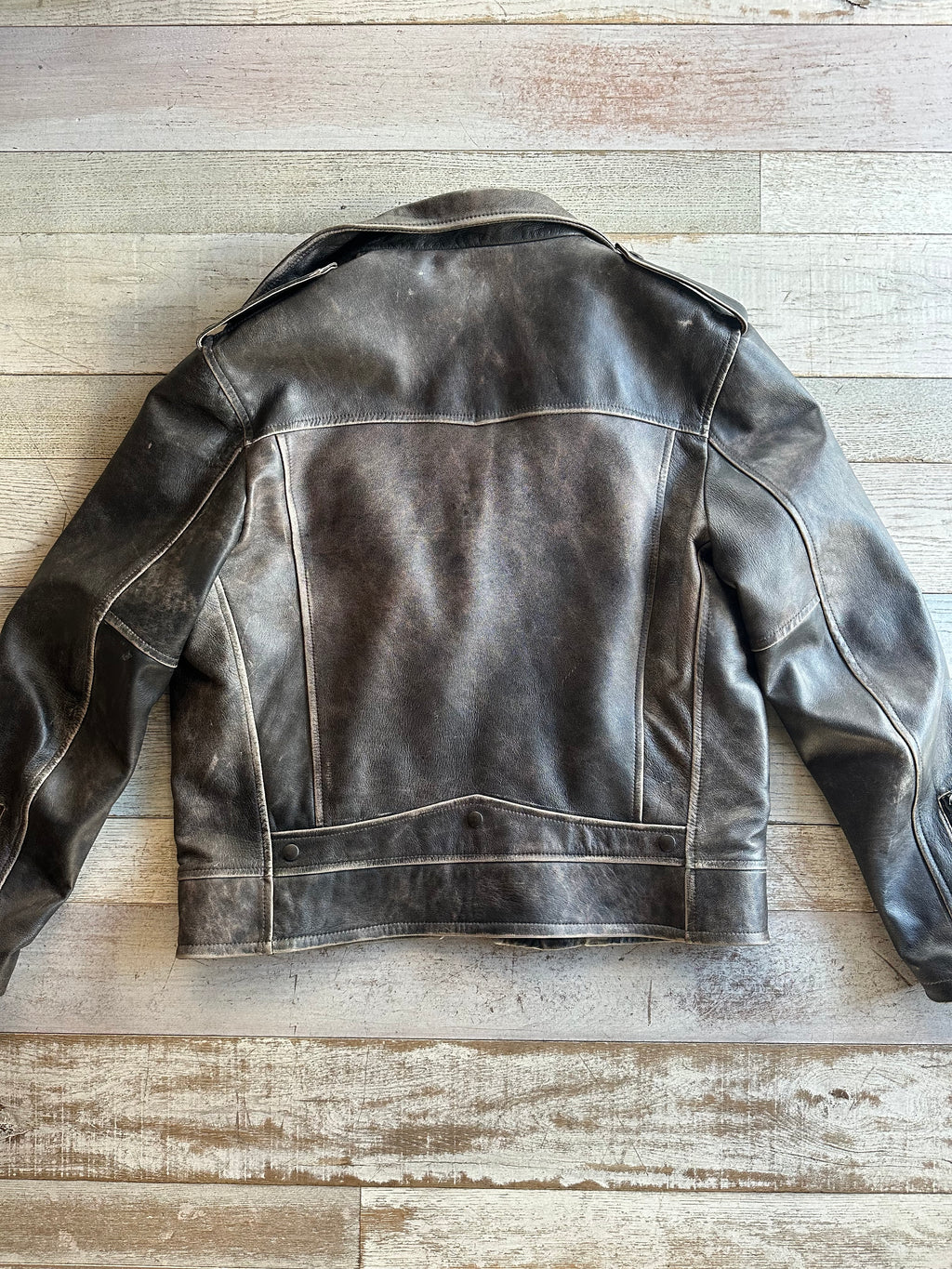 Chiodo Biker grigio antico