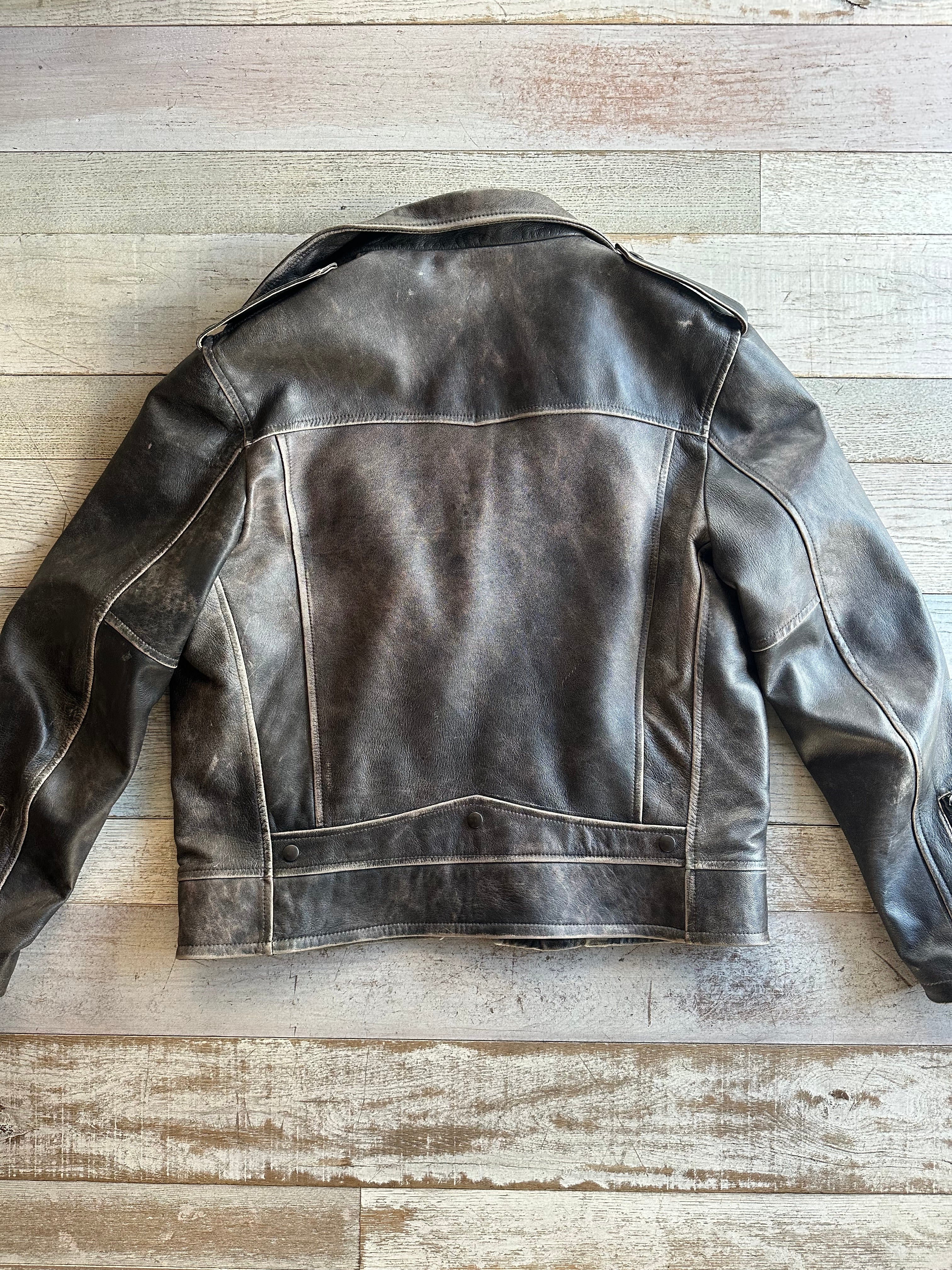 Chiodo Biker grigio antico