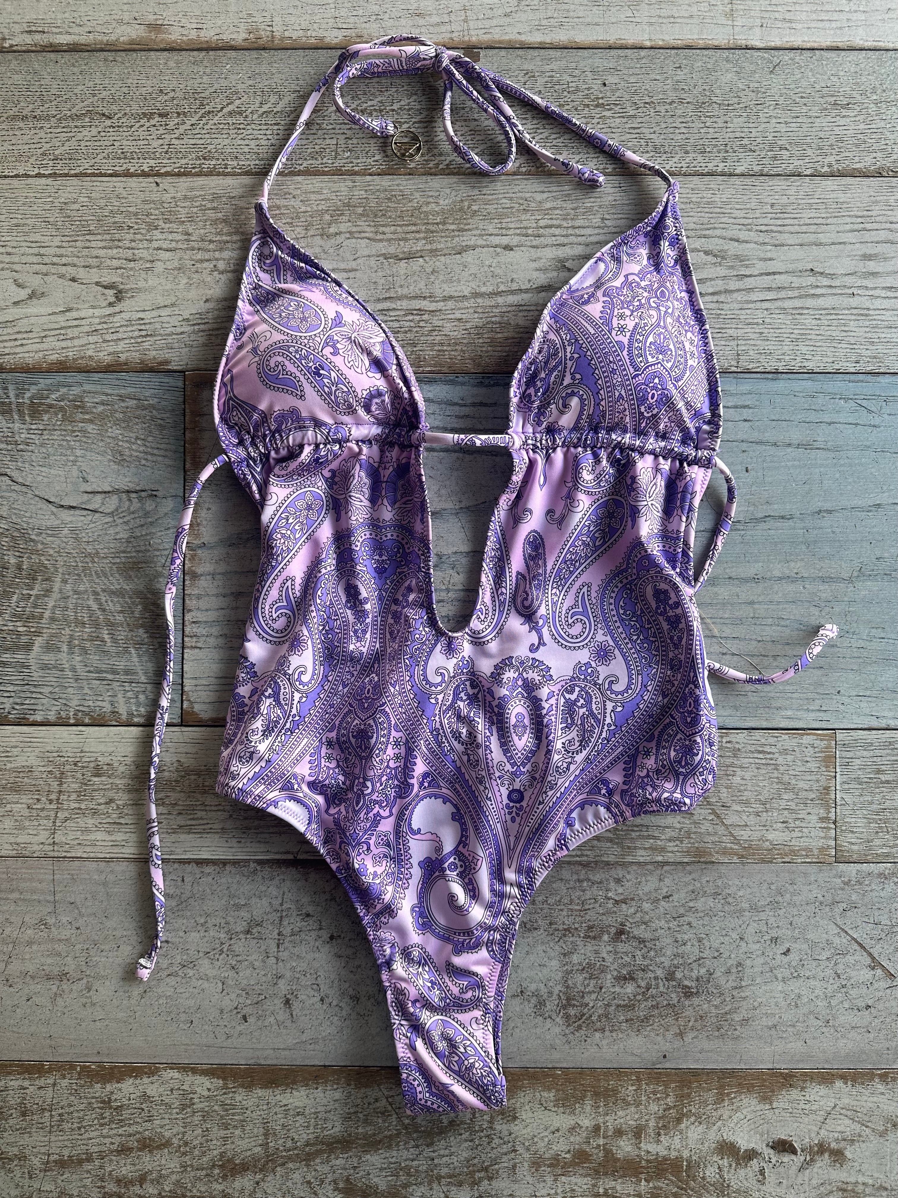 Bikini Intero Bandana Viola