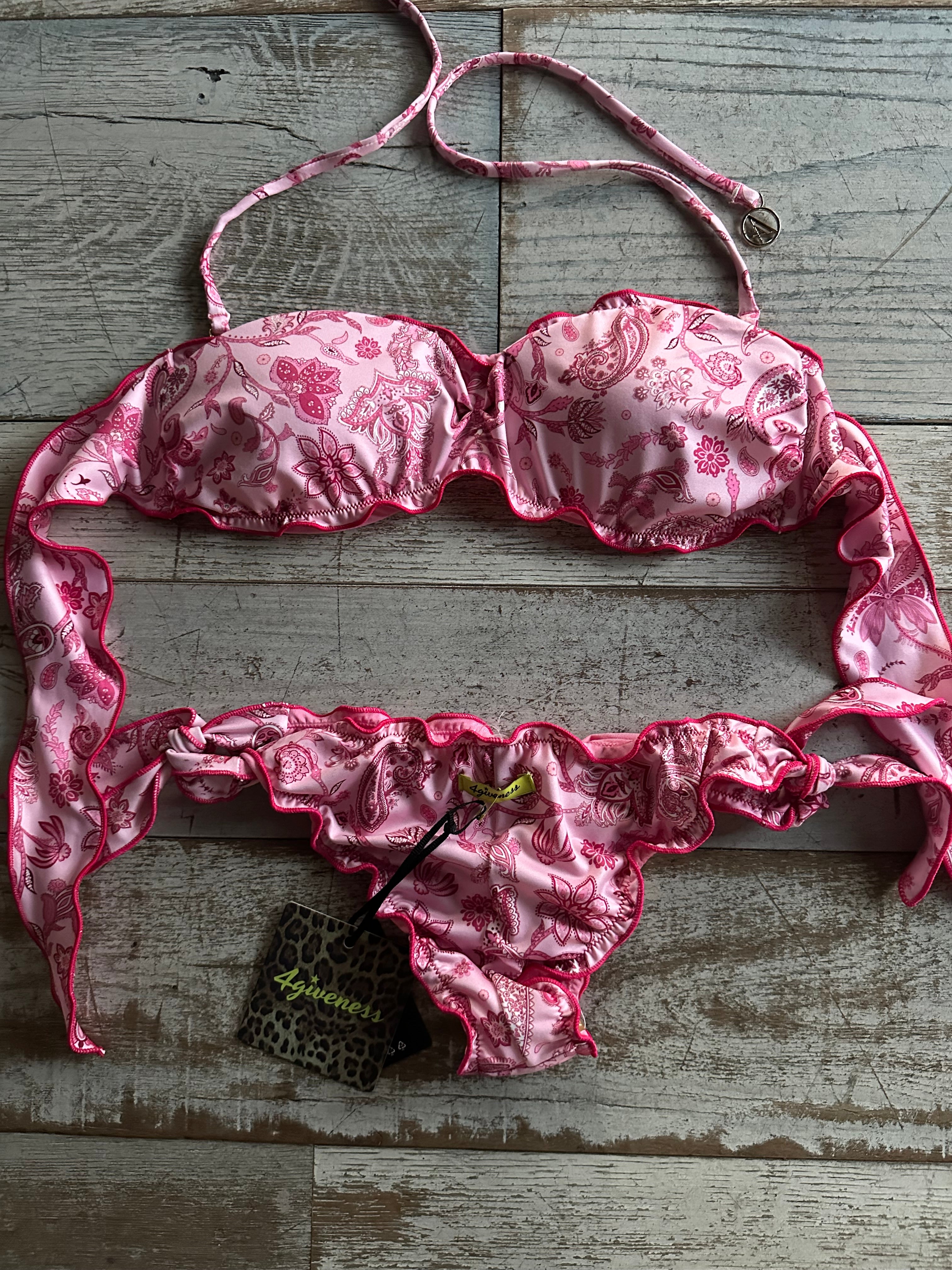 Bikini Fascia Frou Frou Rosa