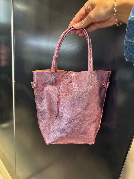Borsa in pelle Laminata