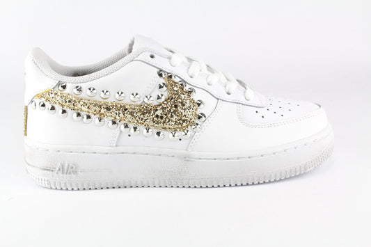 NIKE AIR FORCE ORO GLITTER BORCHIE